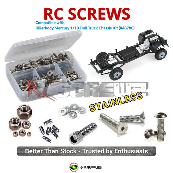 J-M SUPPLIES RC Parts Store - RCScrewZ Stainless Screw Kit klr002 for Killerbody Mercury 1/10 Trail Truck Chassis Kit (#48780) | UPG