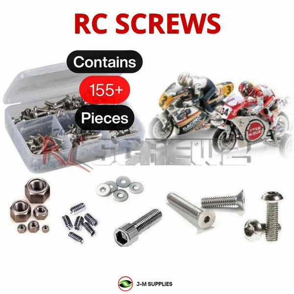 J-M SUPPLIES - RCScrewZ Stainless Screw Kit kyo039 for Kyosho NSR 500 Motorcycle Series Electric 1/8 (#3021) | PRO - 