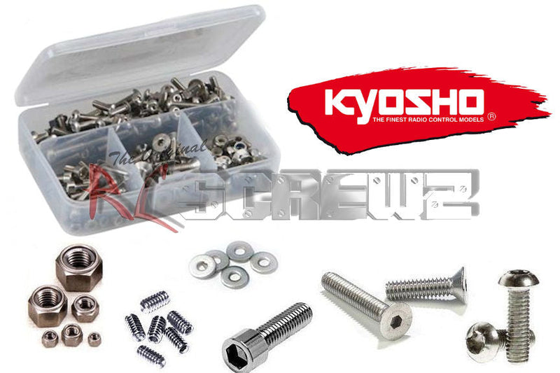 RCScrewZ Stainless Steel Screw Kit kyo042 for Kyosho Turbo Burns 1/8 Nitro 4WD Off-Road Racing Buggy (3097) | SET