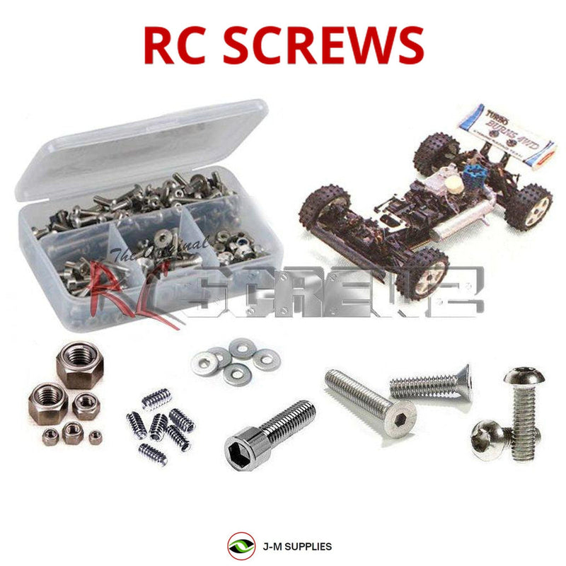J-M SUPPLIES - RCScrewZ Stainless Screw Kit kyo042 for Kyosho Turbo Burns 4WD 1/8th #3097 RC Car | SET - 