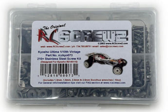 J-M SUPPLIES - RCScrewZ Stainless Screw Kit kyo073 for Kyosho Ultima 1/10 2WD Buggy (#3115, 1986 Vintage) | PRO - 