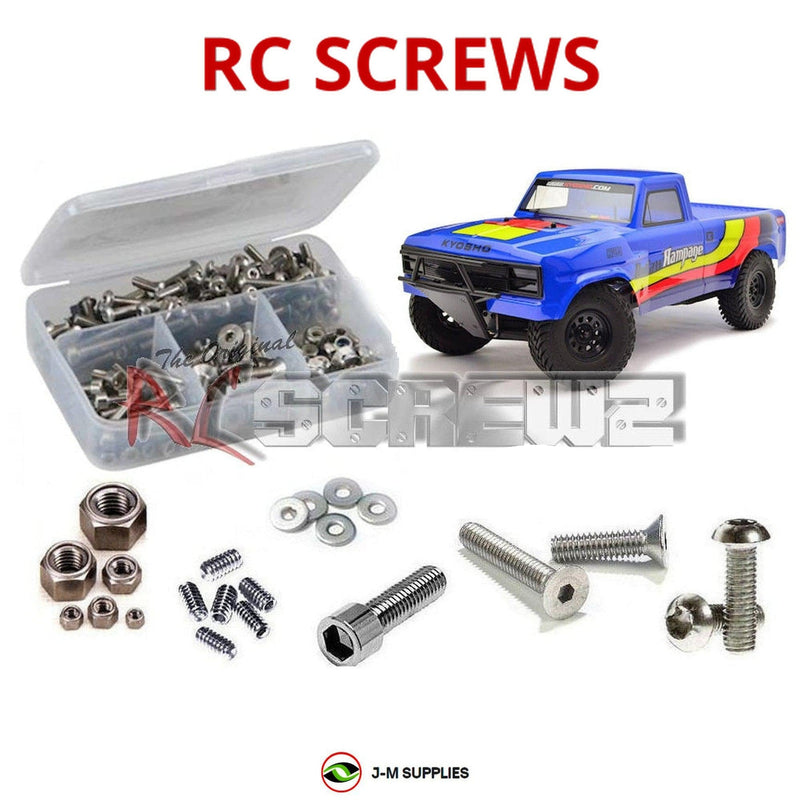 J-M SUPPLIES - RCScrewZ Stainless Screw Kit kyo184 for Kyosho Outlaw Rampage 1/10 EP 2WD Truck (#34361T) | SET - 