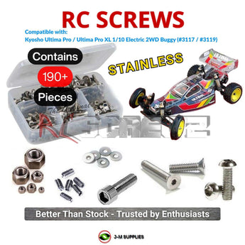 J-M SUPPLIES RC Parts Store - RCScrewZ Stainless Screw Kit kyo229 for Kyosho Ultima Pro / Ultima Pro XL 1/10 Electric 2WD Buggy (#3117 / #3119) | PRO