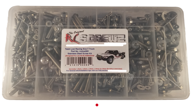 Socket, Button, Flat Head, Set Screws for RCScrewZ Stainless Screw Kit los065 for Losi 5ive-T 1/5th (#LOSB0019/24) Short Course Truck | RCX - by J-M SUPPLIES