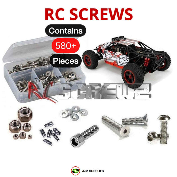 J-M SUPPLIES - RCScrewZ Stainless Screw Kit los071 for Losi Desert Buggy XL 1/5 RTR LOS05001 RC Car | PRO - 