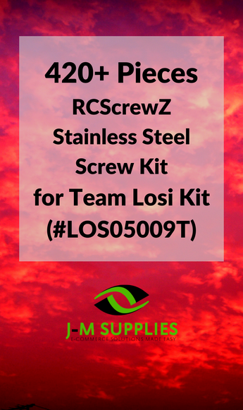 J-M SUPPLIES - RCScrewZ Stainless Screw Kit los088 for Losi 1/5 Monster Truck MT XL LOS09005T RC Car | RCX - 