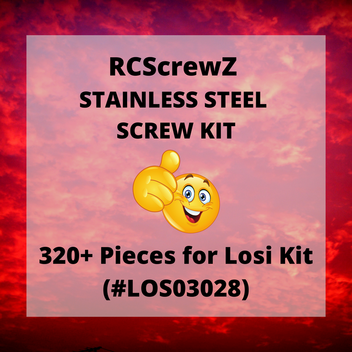 J-M SUPPLIES - RCScrewZ Stainless Screw Kit los120 for Losi Lasernut U4 2.2 1/10 4WD Rock Racer (#LOS03028) | RCX - los120