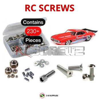 J-M SUPPLIES - RCScrewZ Stainless Screw Kit los129 for Losi 1969 Camaro 22S 2WD Drag Car (LOS03035) | PRO - 