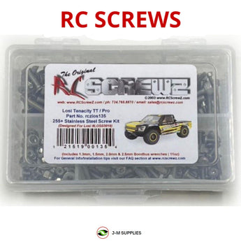 J-M SUPPLIES - RCScrewZ Stainless Screw Kit los135 for Losi Tenacity TT / Pro 1/10 4WD SC Truck (los03019) | SET - 