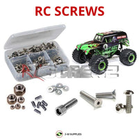 J-M SUPPLIES - RCScrewZ Stainless Screw Kit los142 for Losi 1/18 Mini LMT 4X4 (LOS01026) MT RTR, Grave Digger | PRO - los142