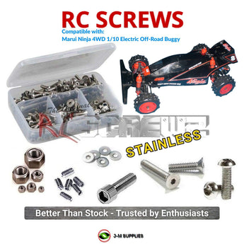 J-M SUPPLIES RC Parts Store - RCScrewZ Stainless Screw Kit mar004 for Marui Ninja 4WD 1/10 Electric Off-Road Buggy | UPG