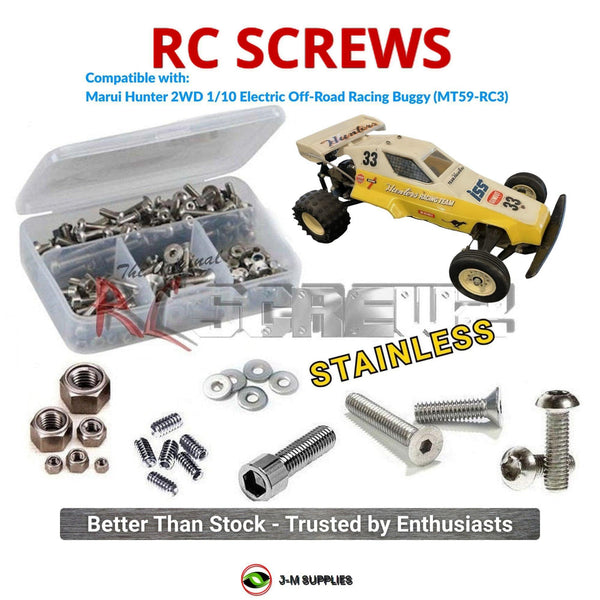 J-M SUPPLIES RC Parts Store - RCScrewZ Stainless Screw Kit mar005 for Marui Hunter 2WD 1/10 Electric Off-Road Racing Buggy (MT59-RC3) | UPG