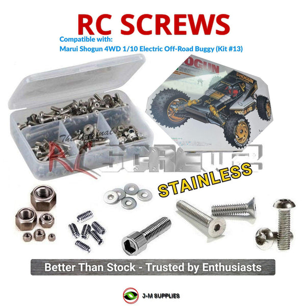 J-M SUPPLIES RC Parts Store - RCScrewZ Stainless Screw Kit mar006 for Marui Shogun 4WD 1/10 Electric Off-Road Buggy (Kit #13) | UPG