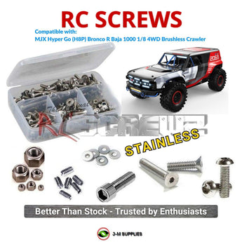 J-M SUPPLIES RC Parts Store - RCScrewZ Stainless Screw Kit mjx007 for MJX Hyper Go (H8P) Bronco R Baja 1000 1/8 4WD Electric Crawler | PRO