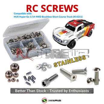 J-M SUPPLIES RC Parts Store - RCScrewZ Stainless Screw Kit mjx013 for MJX Hyper Go 1/14 4WD Brushless Short Course Truck (#14211) | PRO