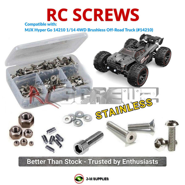 J-M SUPPLIES RC Parts Store - RCScrewZ Stainless Screw Kit mjx014 for MJX Hyper Go 14210 1/14 4WD Brushless Off-Road Truck (#14210) | UPG