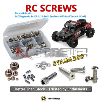 J-M SUPPLIES RC Parts Store - RCScrewZ Stainless Screw Kit mjx015 for MJX Hyper Go 14209 1/14 4WD Brushless Off-Road Truck (#14209) | PRO