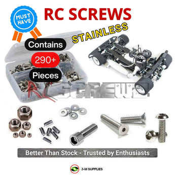 J-M SUPPLIES - RCScrewZ Stainless Screw Kit mug042 for Mugen Seiki MRX6x 1/8th Nitro #H2008 RC Car | PRO - 