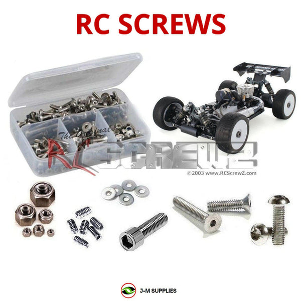 J-M SUPPLIES - RCScrewZ Stainless Screw Kit mug043 for Mugen Seiki MBX8R 1/8 Nitro #E2027 RC Car | RCX - 