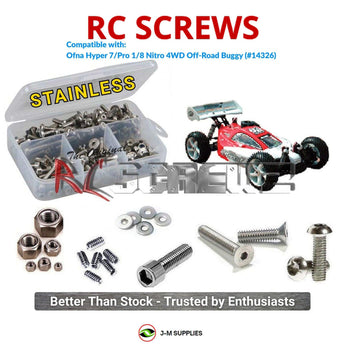 J-M SUPPLIES RC Parts Store - RCScrewZ Stainless Screw Kit ofn003 for Ofna Hyper 7/Pro 1/8 Nitro 4WD Off-Road Buggy (#14326) | SET