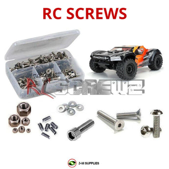 Representative image of an RCScrewZ stainless steel screw kit for Proline PRO-Fusion SC 4x4 Short Course Truck #400600; exact kit contents vary by RC model.