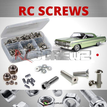 J-M SUPPLIES - RCScrewZ Stainless Screw Kit rer076 for RedCat SixtyFour Impala Hopping Lowrider 1/10 1964 2WD | UPG - rer076