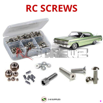 J-M SUPPLIES - RCScrewZ Stainless Screw Kit rer076 for RedCat SixtyFour Impala Hopping Lowrider 1/10 1964 2WD | UPG - rer076