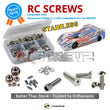 Representative image of an RCScrewZ stainless steel screw kit for Schumacher Eclipse 5 1/12 LMP12 On-Road Car Circuit (#K203); exact kit contents vary by RC model.