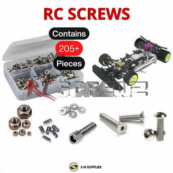Representative image of an RCScrewZ stainless steel screw kit for Serpent Vector NT 2002 1/8 Nitro 4WD Rally/Touring (909020); exact kit contents vary by RC model.