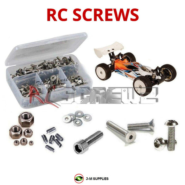 Representative image of an RCScrewZ stainless steel screw kit for Serpent Cobra-BE / BE-S 1/8 (SER600006); exact kit contents vary by RC model.