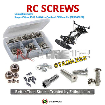 J-M SUPPLIES RC Parts Store - RCScrewZ Stainless Screw Kit ser111 for Serpent Viper 990R 1/8 Nitro On-Road GP Race Car (#SER903022) | PRO