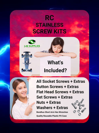 J-M SUPPLIES - RCScrewZ Stainless Screw Kit swz011 for SWORKz Fox 4x4 1/10th (#940001) | UPG - 