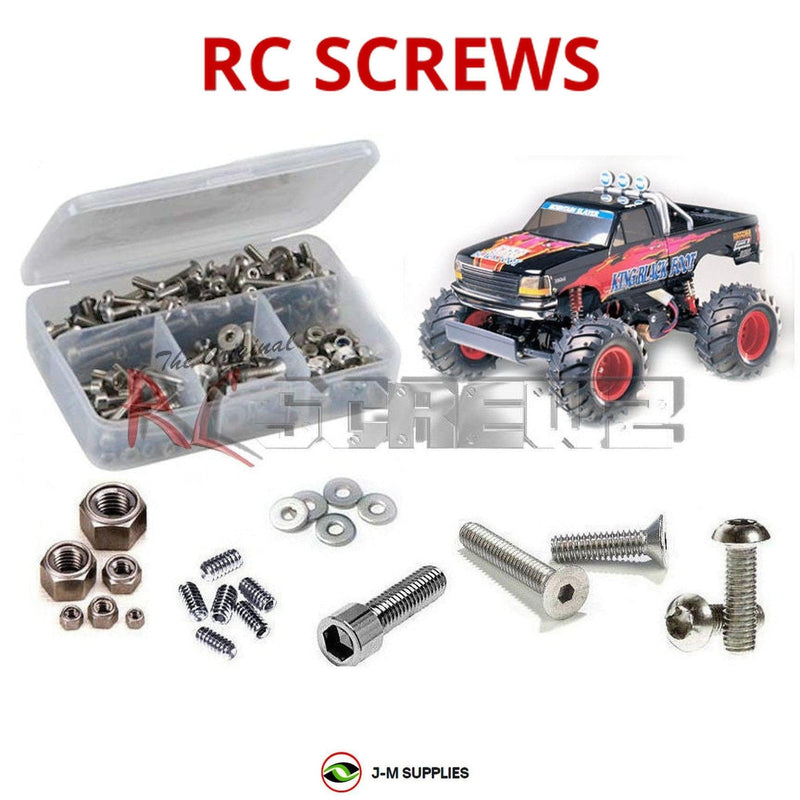 J-M SUPPLIES - RCScrewZ Stainless Screw Kit tam102 for Tamiya King BlackFoot 1/10 Monster Truck (#58192) | PRO - 