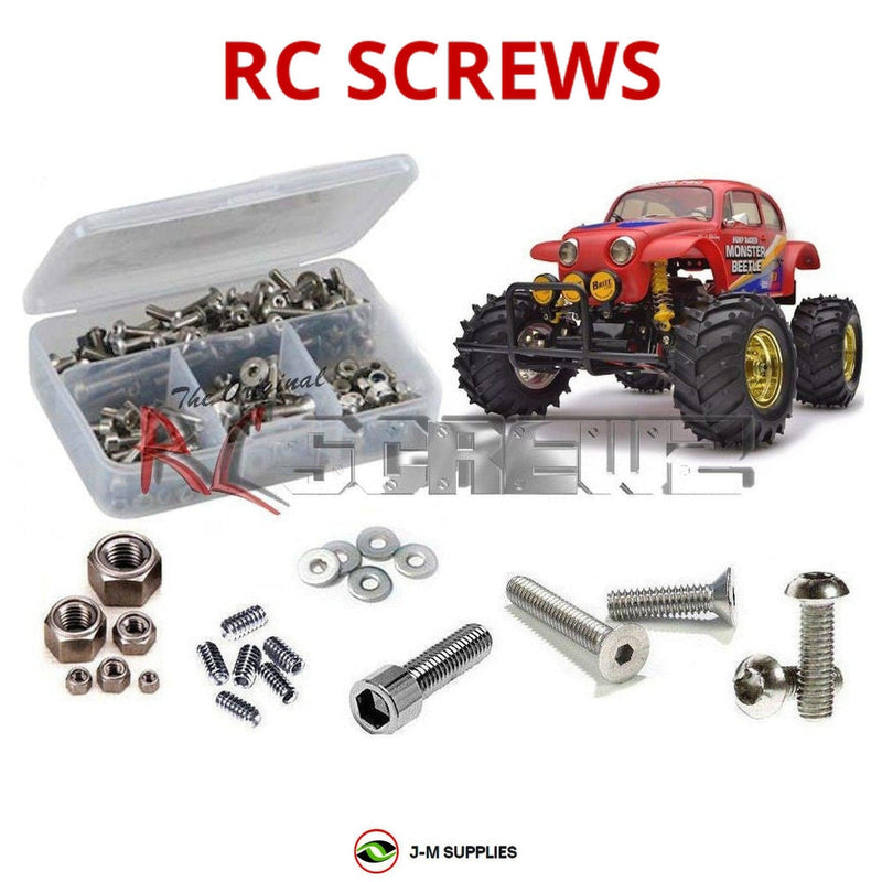 J-M SUPPLIES - RCScrewZ Stainless Screw Kit tam180 for Tamiya RC Monster Beetle (2015) 2WD 1/10 (58618) Truck | PRO - 