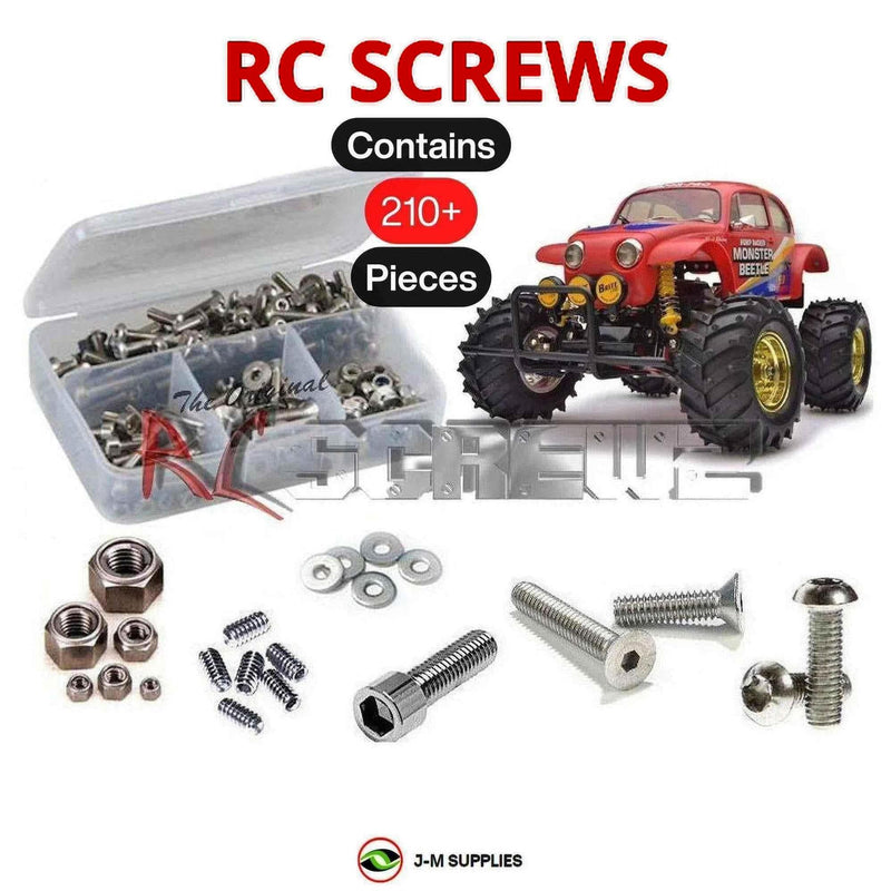 J-M SUPPLIES - RCScrewZ Stainless Screw Kit tam180 for Tamiya RC Monster Beetle (2015) 2WD 1/10 (58618) Truck | RCX - 