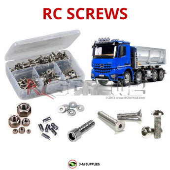 J-M SUPPLIES - RCScrewZ Stainless Screw Kit tam233 for Tamiya Mercedes Arocs 8x4 Tipper #56366 RC Car | SET - tam233