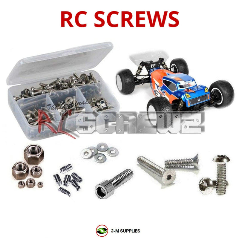 J-M SUPPLIES - RCScrewZ Stainless Screw Kit tek018 for Tekno ET410 Truggy 1/10th TKR7200 RC Car | UPG - 