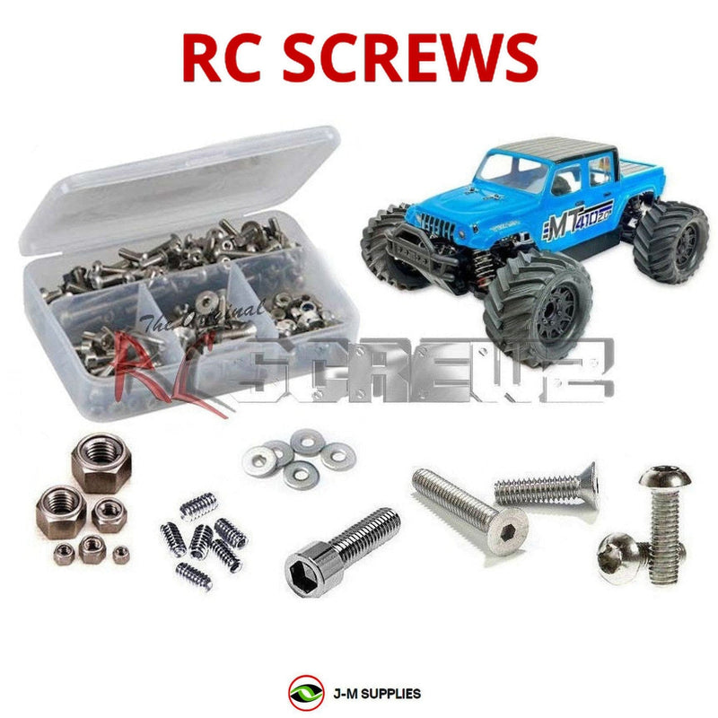 J-M SUPPLIES - RCScrewZ Stainless Screw Kit tek027 for Tekno RC MT410 2.0 4WD 1/10th Monster Truck (TKR9501) | SET - 