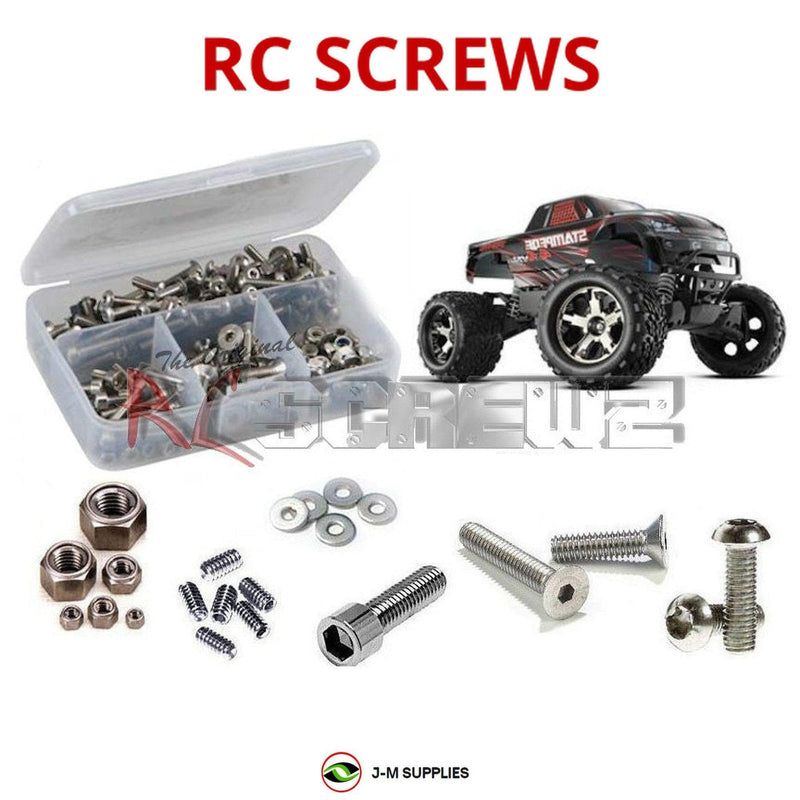 J-M SUPPLIES - RCScrewZ Stainless Screw Kit tra043 for Traxxas Stampede 4x4 VXL RTR #67054/86 RC | PRO - 
