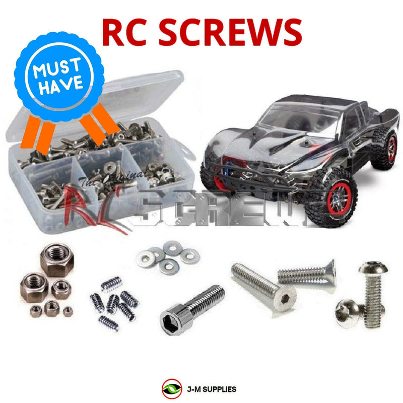J-M SUPPLIES - RCScrewZ Stainless Screw Kit tra051 for Traxxas Slash 4x4 LCG/Platinum SC Truck (68086-3/6804) | PRO - 