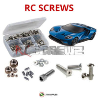 J-M SUPPLIES - RCScrewZ Stainless Screw Kit tra080 for Traxxas 4-Tec 2.0 AWD 1/10 Ford GT Supercar (83056-4) | PRO - tra080
