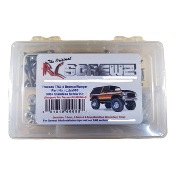 J-M SUPPLIES - RCScrewZ Stainless Screw Kit tra085 for Traxxas TRX-4 Bronco/Ranger 1/10 4X4 Truck (#82046-4) | RCX - 