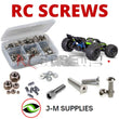 J-M SUPPLIES - RCScrewZ Stainless Screw Kit tra101 for Traxxas Sledge RTR 6S 4WD 1/8th (#95076-4) RC Monster Truck - tra101
