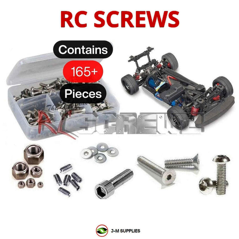 J-M SUPPLIES - RCScrewZ Stainless Screw Kit tra108 for Traxxas 4-Tec 2.0 VXL AWD 1/10 RTR Touring Car 83076-4 | SET - 