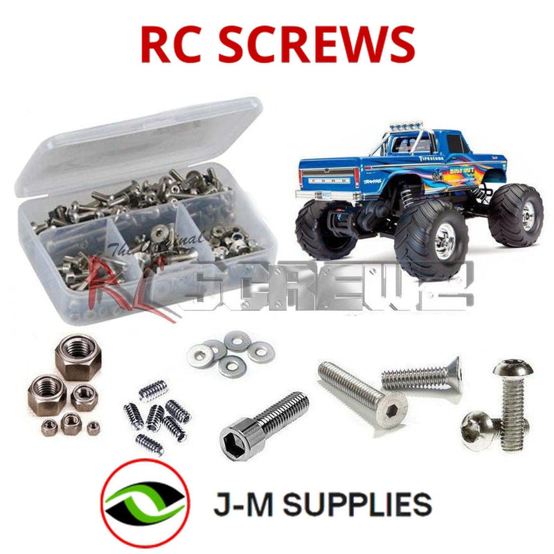 J-M SUPPLIES - RCScrewZ Stainless Screw Kit tra119 for Traxxas "BIGFOOT" No.1 Original USB-C 1/10 MT 36034-8 | SET - 