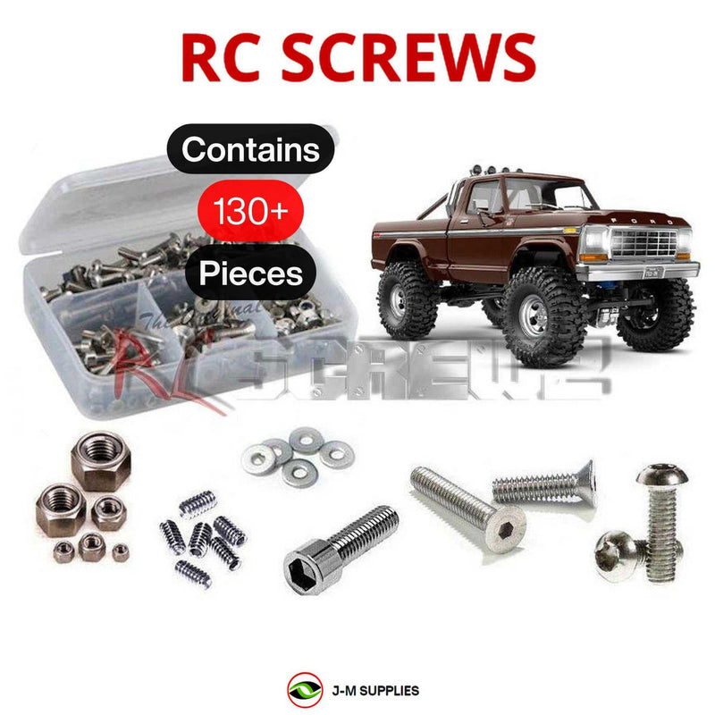J-M SUPPLIES - RCScrewZ Stainless Screw Kit tra127 for Traxxas TRX4m F150 Ranger XLT 1/18 Crawler (#97044-1) | SET - 