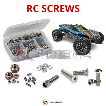 J-M SUPPLIES RC Parts Store - RCScrewZ Stainless Steel Screw Kit tra135 for Traxxas Rustler 4X4 VXL-3S 1/10 Electric 4WD Stadium Truck (67376-4) | UPG