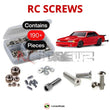 J-M SUPPLIES - RCScrewZ Stainless Screw Kit tra136 for Traxxas Drag Slash 1/10 VXL-3s (#94346-74/94376-74) | SET - 