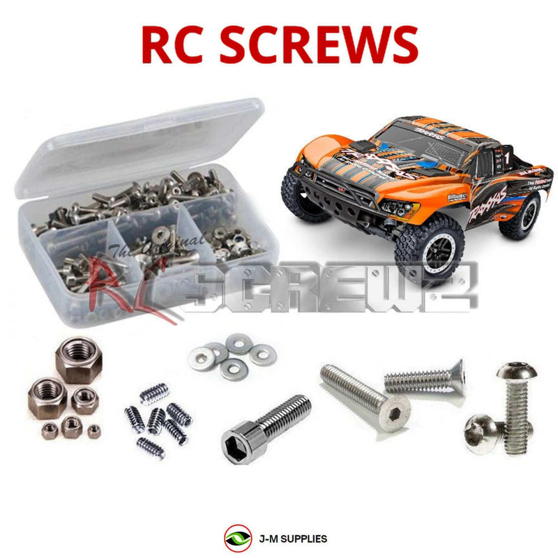 J-M SUPPLIES - RCScrewZ Stainless Screw Kit tra143 for Traxxas Slash 2WD BL-2s 1/10th SC Truck (#58334-4) | RCX - 