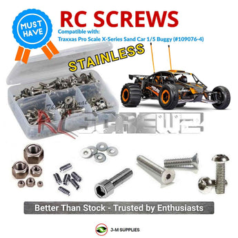 J-M SUPPLIES - RCScrewZ Stainless Screw Kit tra149 for Traxxas Pro Scale X-Series Sand Car 1/5 (#109076-4) | SET - 
